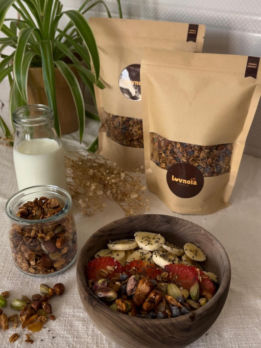 الطبيعية قرمشة صحية تبدأ يومك بنشاط Lovnola غرانولا